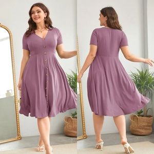 NWOT Button Front A-line Dress